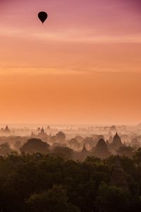Bagan - myanmar - dawn in the mist 