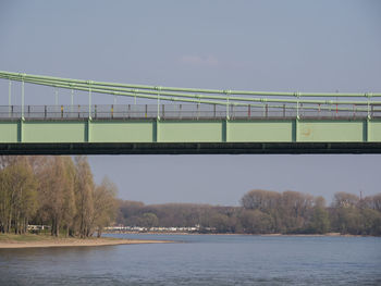 Bridge over river against sky