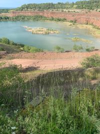 Scenic view of lake