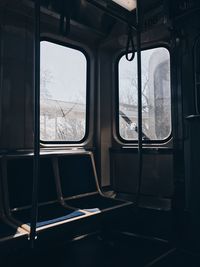 Interior of train