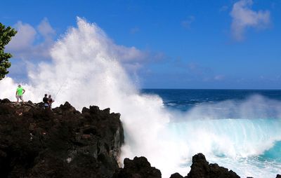 Panoramic view of sea against sky