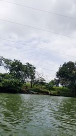 Scenic view of river against sky