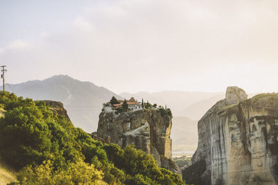 Panoramic view of a cliff