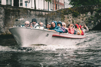 Group of people in boat