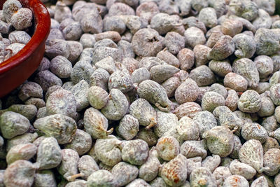 Dried figs in the market