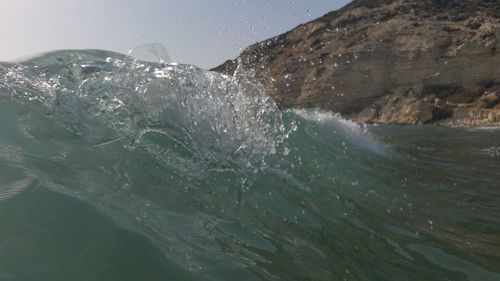 Close-up of sea waves