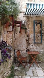 Weathered wall of old building