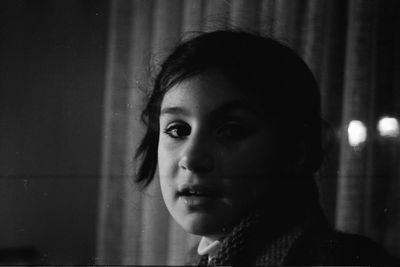 Close-up portrait of young woman