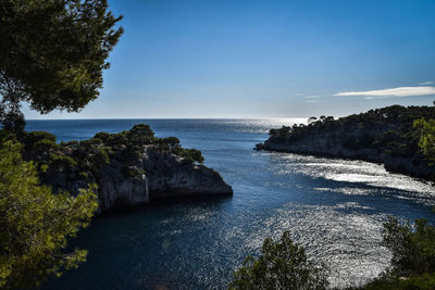 Scenic view of sea against sky