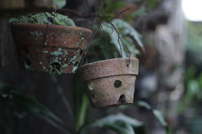 Close-up of old rusty metal