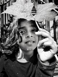 Portrait of young woman