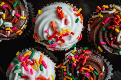 Close-up of cupcakes