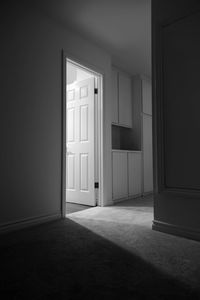 Open door of house