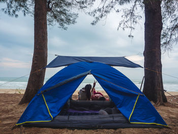 Tent on beach