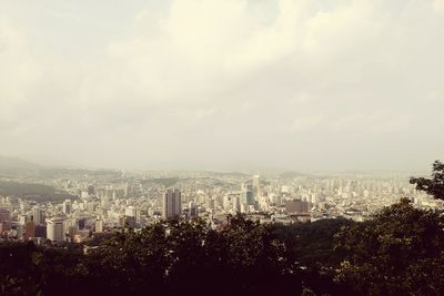 High angle view of cityscape