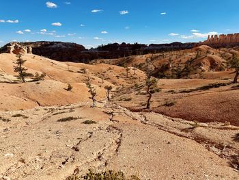 Panoramic view of rock formations