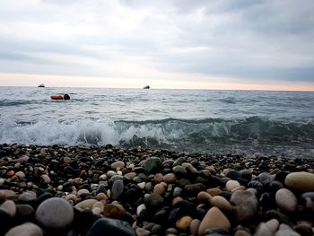 Scenic view of sea against sky