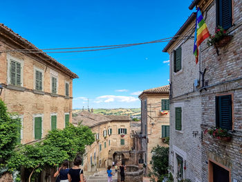 Photography of the city of corinaldo in the marche region italy