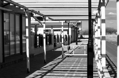 View of railroad station platform