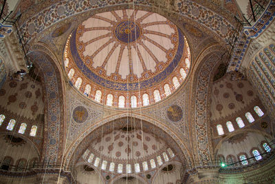 Low angle view of ceiling of building