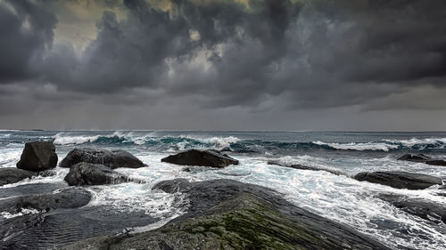 Scenic view of sea against sky