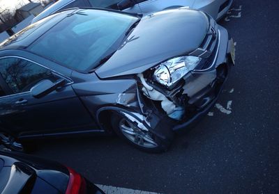 Close-up of car in winter