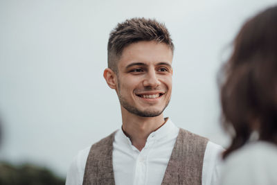 Portrait of a smiling young couple