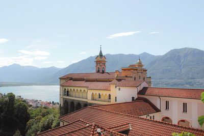 Church by lake