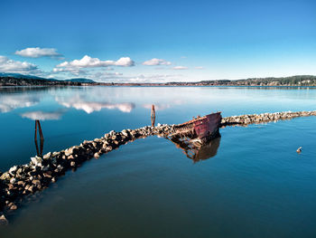 Scenic view of sea against sky