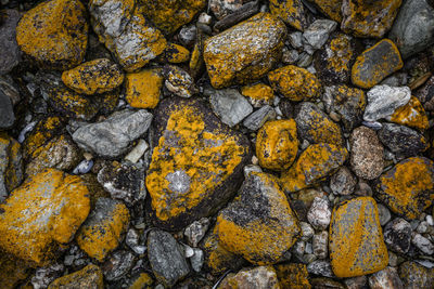 Full frame shot of yellow rock