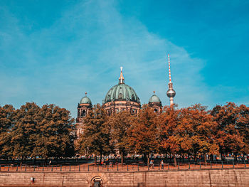 View of trees and berlin dom