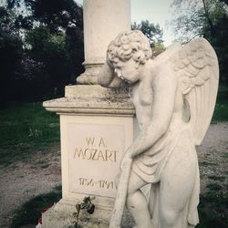 Statue in cemetery