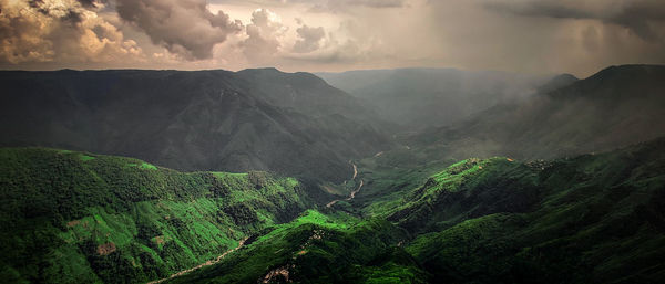 Panoramic view of landscape against sky