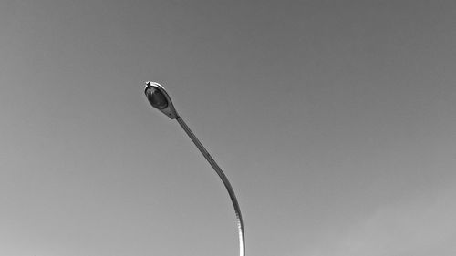 Low angle view of street light against sky