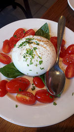 Close-up of served food