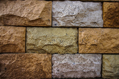 Full frame shot of stone wall