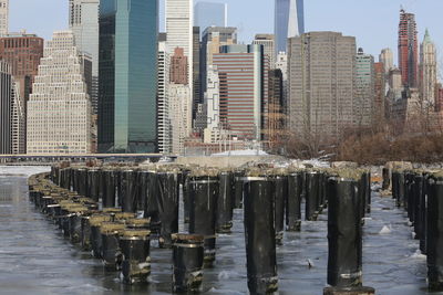 Modern buildings in city