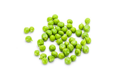 High angle view of vegetables on white background