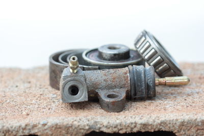 Close-up of machine part
