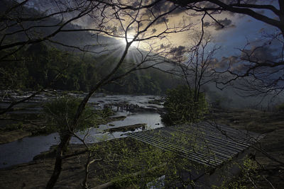 Scenic view of river against sky