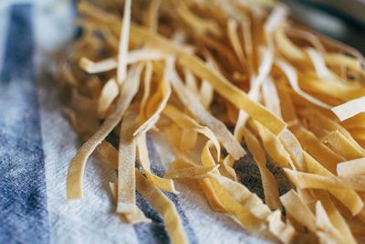 Close-up of pasta on table