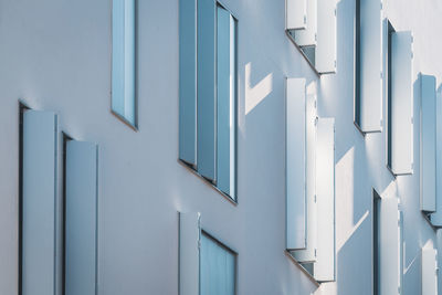 Low angle view of building wall