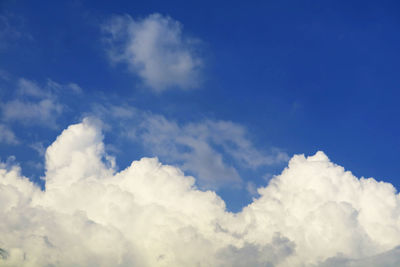 Low angle view of clouds in sky