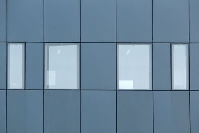 Full frame shot of glass window on building