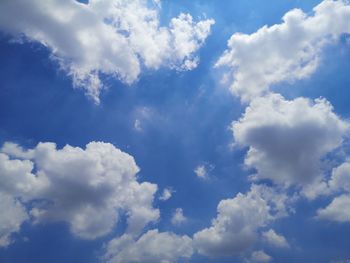 Low angle view of clouds in sky