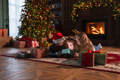 Christmas tree on table