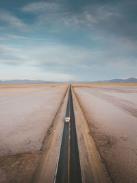 Road passing through a desert