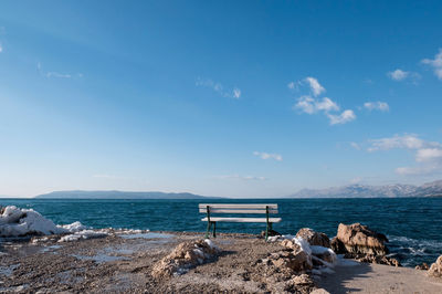 Scenic view of sea against sky