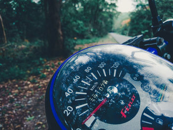 Close-up of vintage car