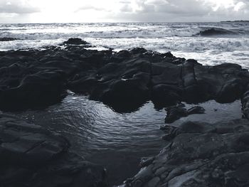 Scenic view of sea against sky